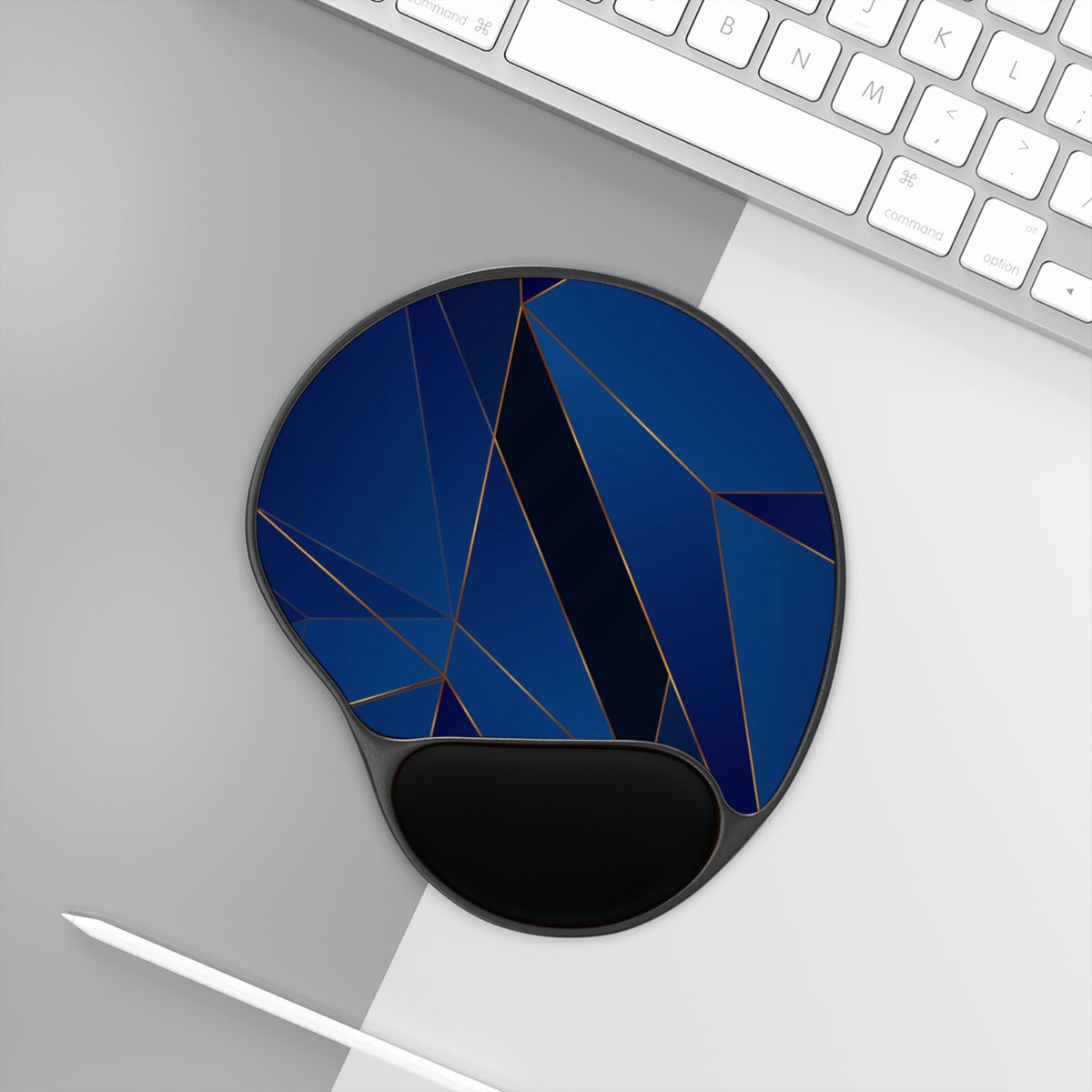 Midnight Blue Mouse Pad With Wrist Rest