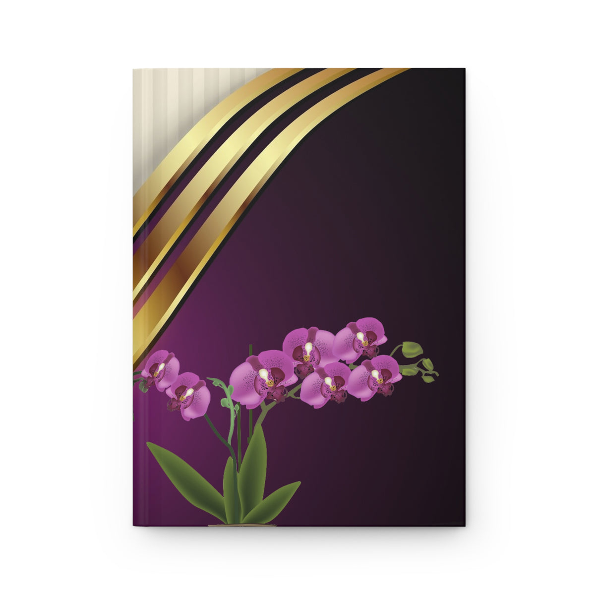 Golden Fuchsia Hardcover Journal