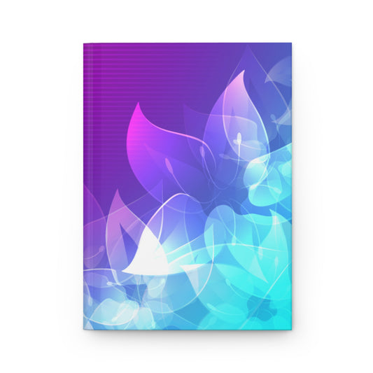 Pink and Aqua Floral Hardcover Journal
