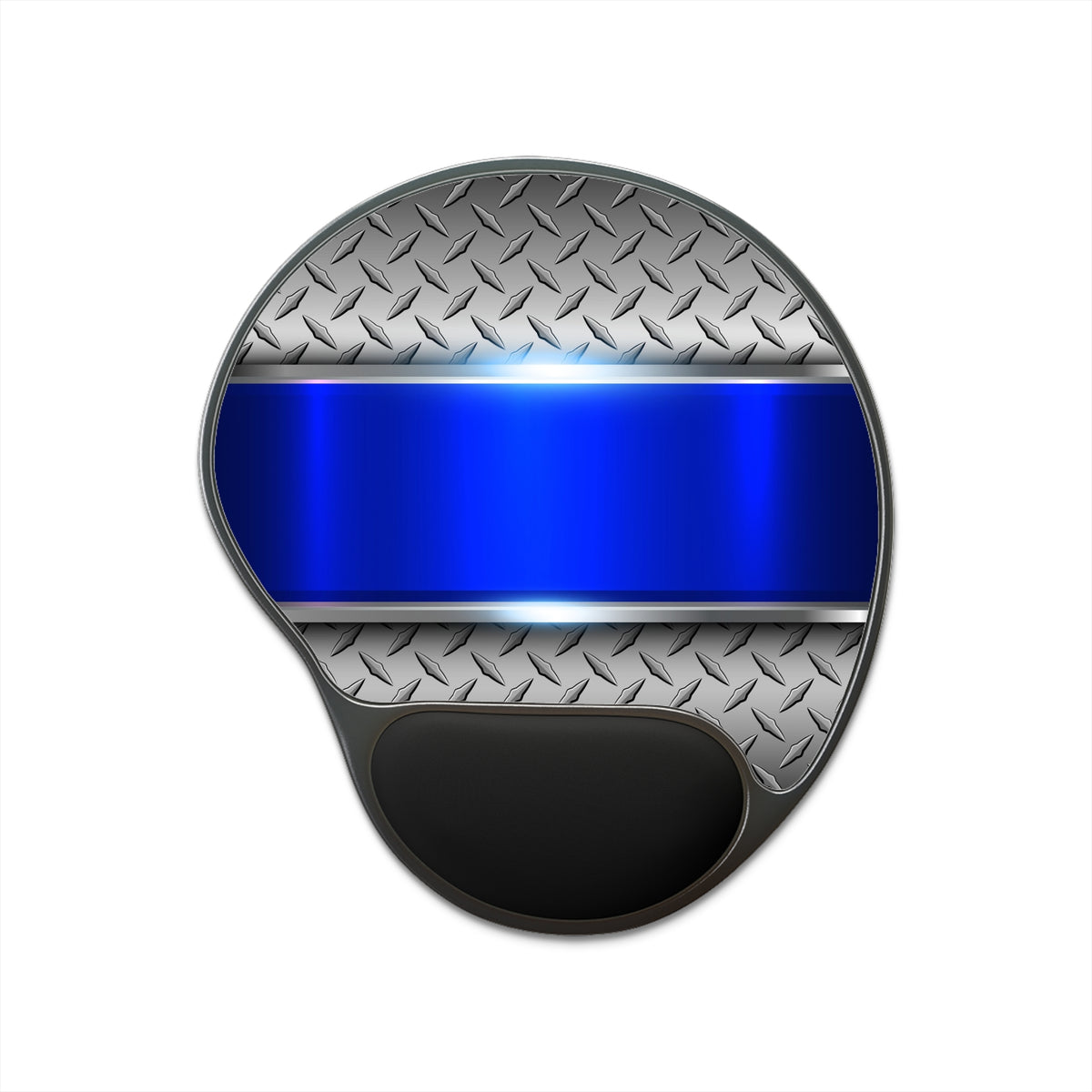 Blue Steel Mouse Pad With Wrist Rest