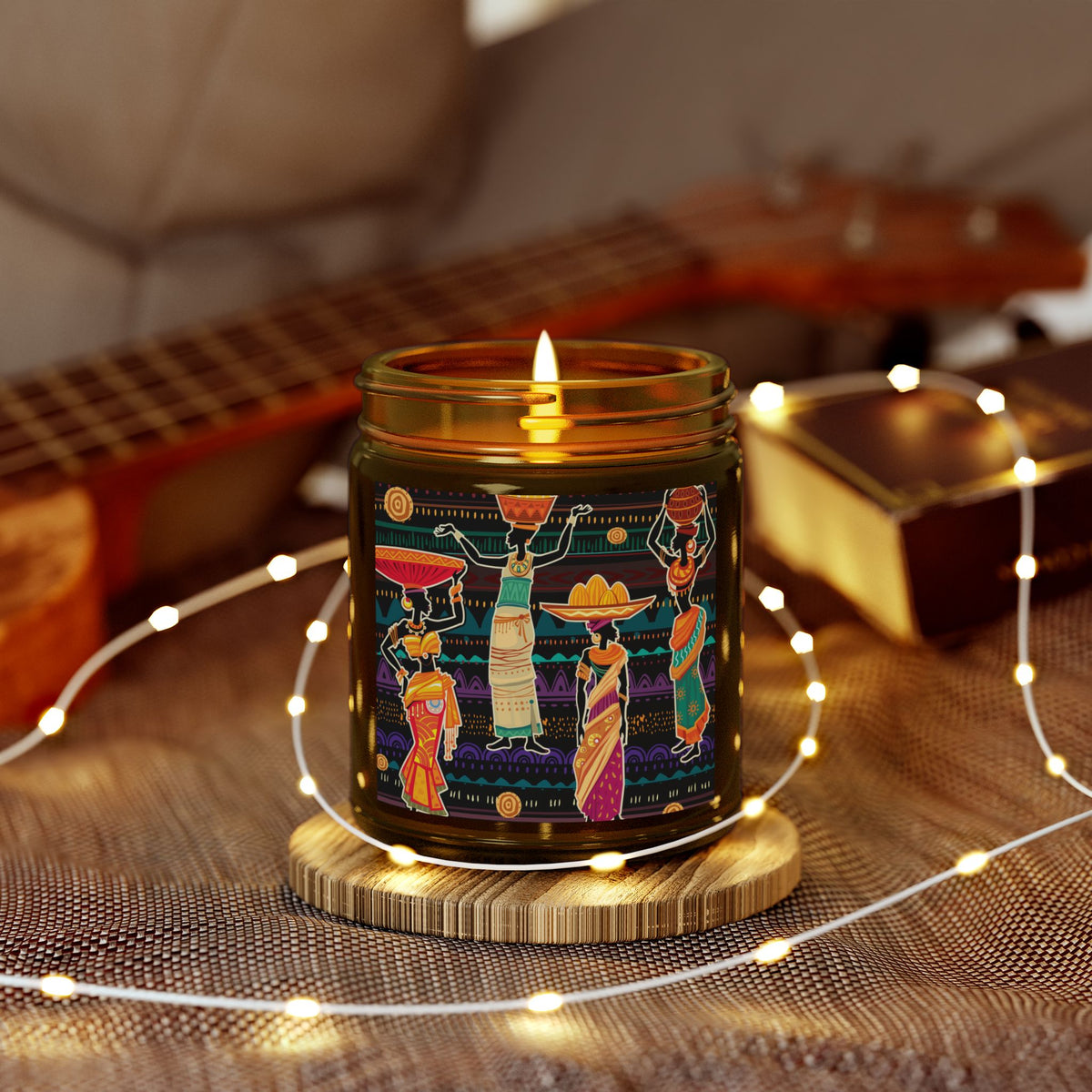 African Grace Scented Coconut Apricot Candles (4oz, 9oz)