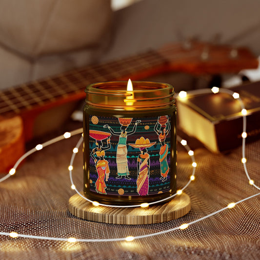 African Grace Scented Coconut Apricot Candles (4oz, 9oz)
