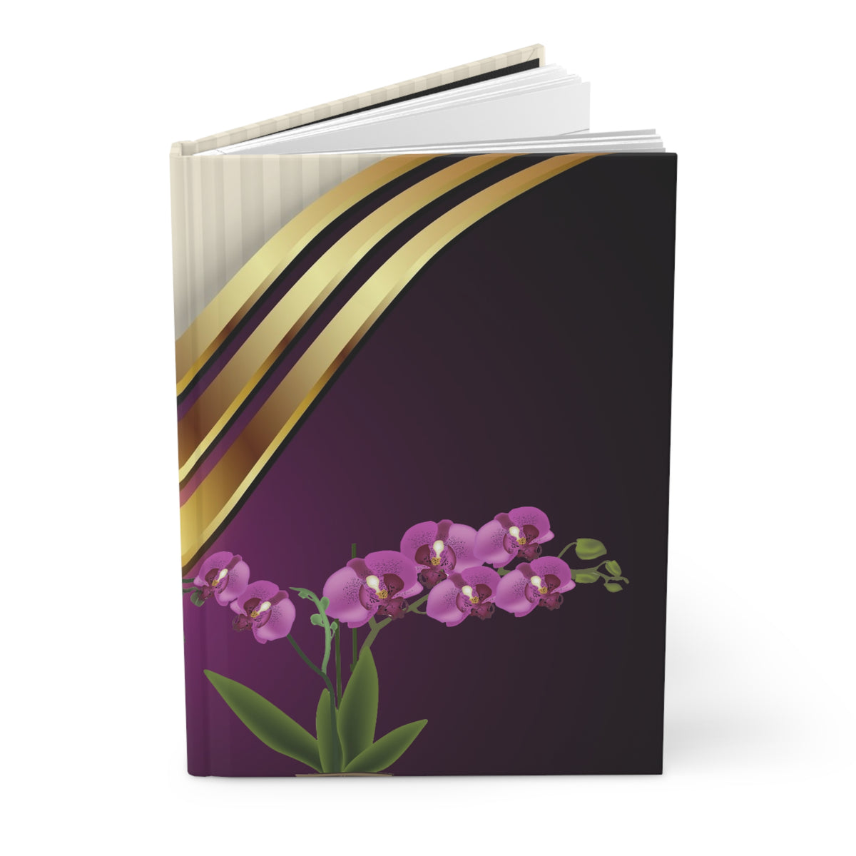 Golden Fuchsia Hardcover Journal