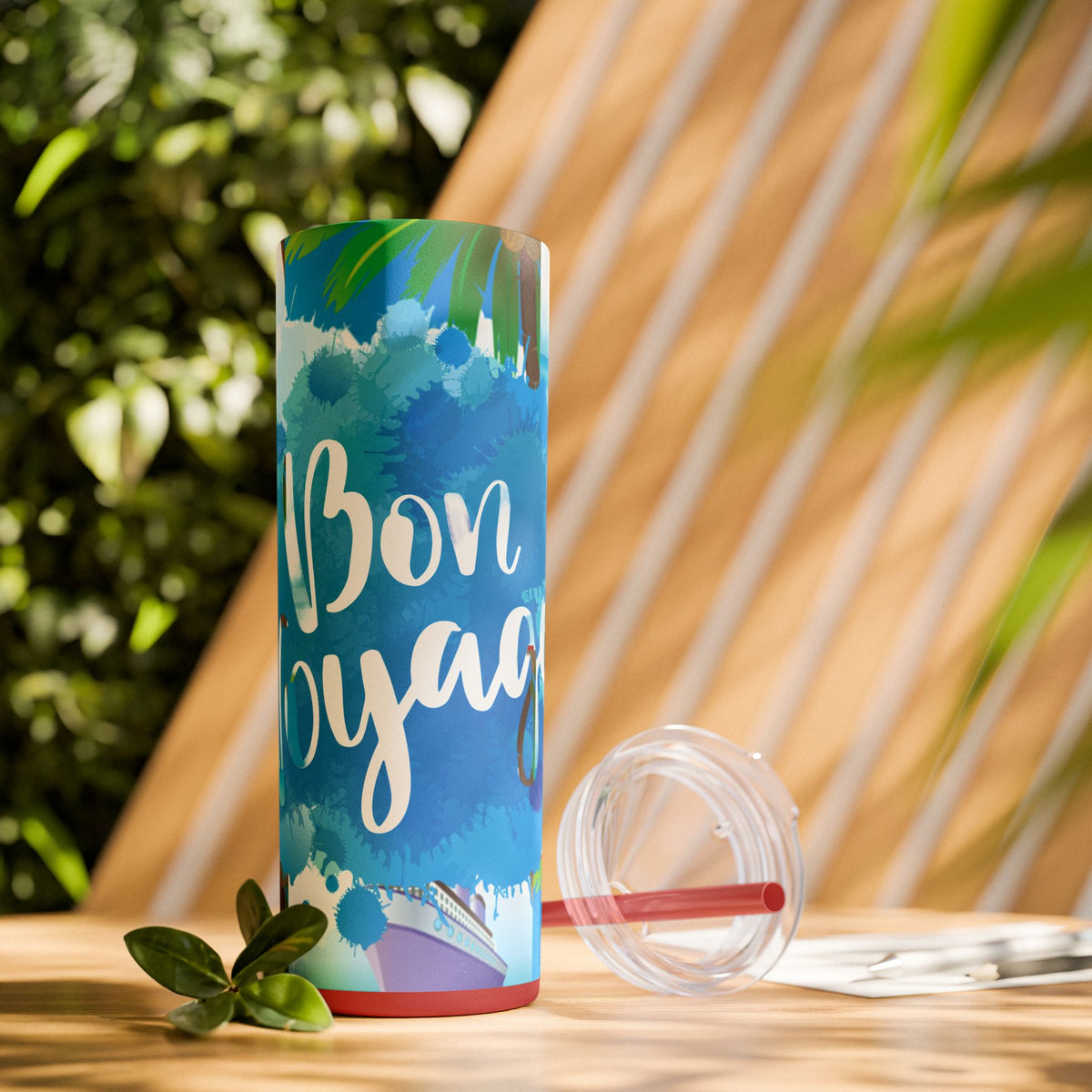 Cruise Chronicles Skinny Tumbler with Straw, 20oz