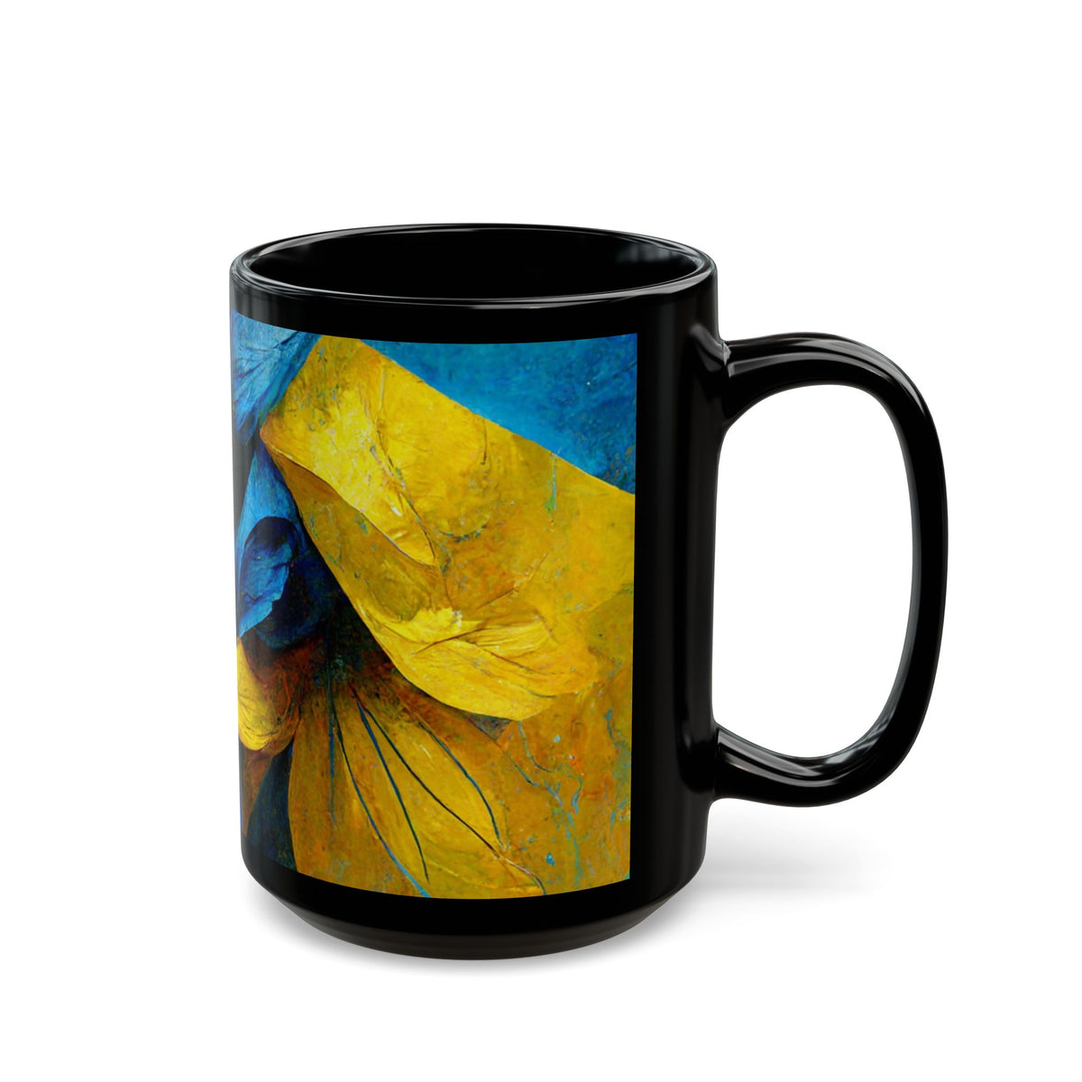 Morning Glory Black Mug (11oz, 15oz)