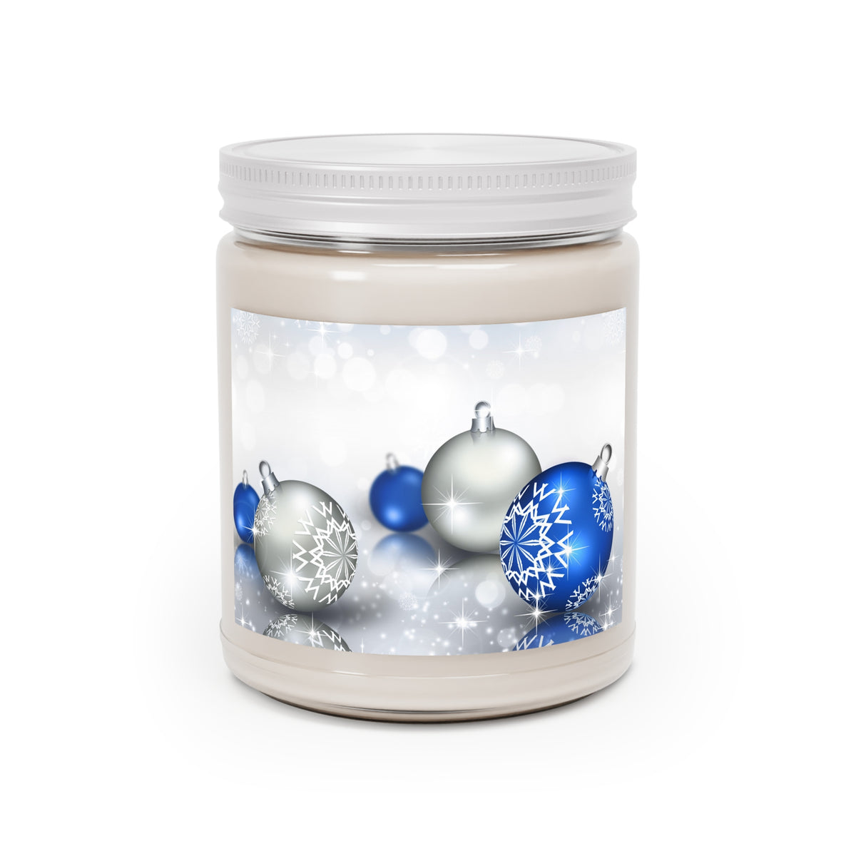 Silver & Blue Bells Scented Candles, 9oz
