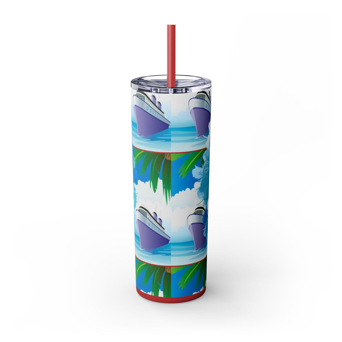 Cruise Chronicles Skinny Tumbler with Straw, 20oz