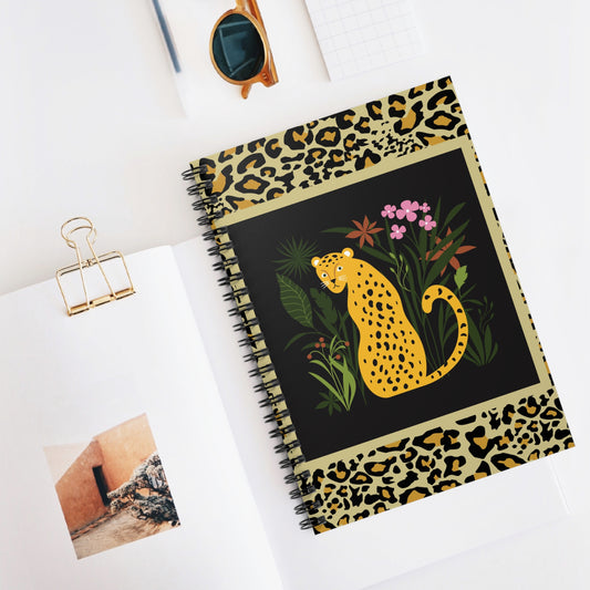 Leopard Spiral Notebook - Ruled Line