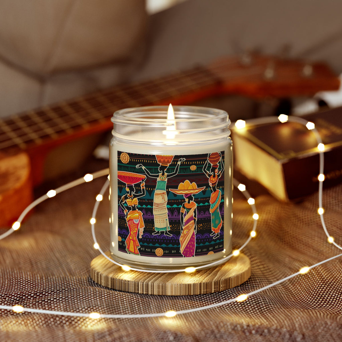 African Grace Scented Coconut Apricot Candles (4oz, 9oz)