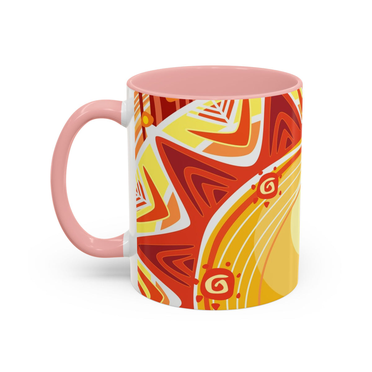 African Sun Goddess- Accent Coffee Mug — Colorful Tribal Art 11/15oz