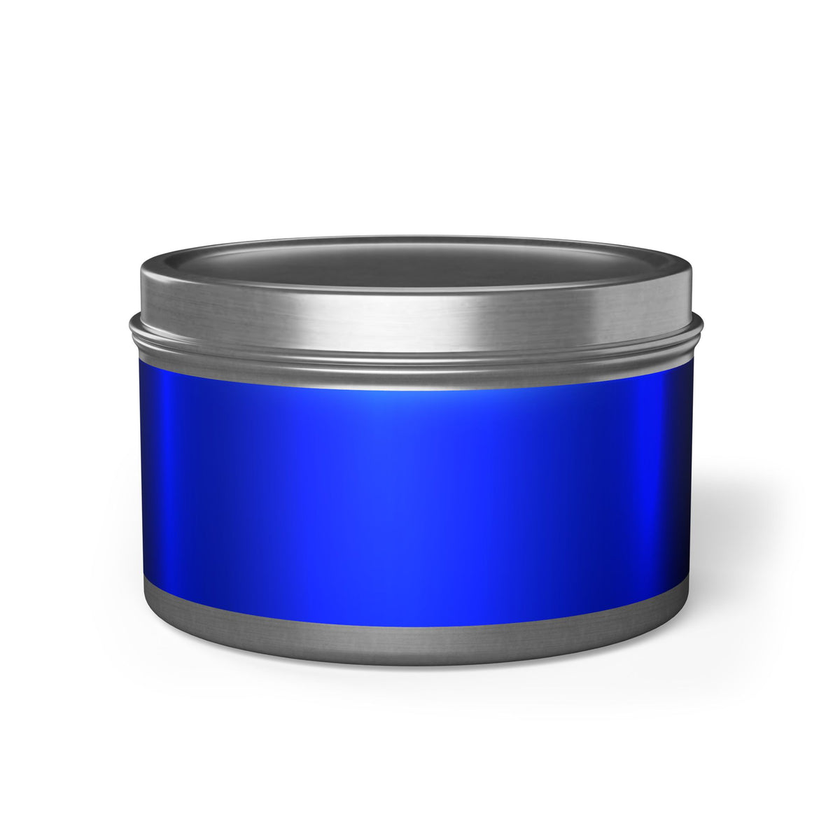Blue Steel Tin Candles