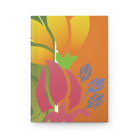 Floral Abstract Hardcover Journal