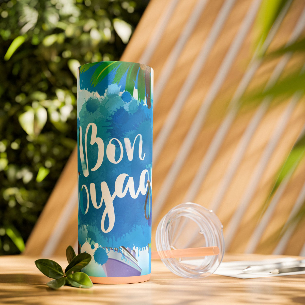 Cruise Chronicles Skinny Tumbler with Straw, 20oz