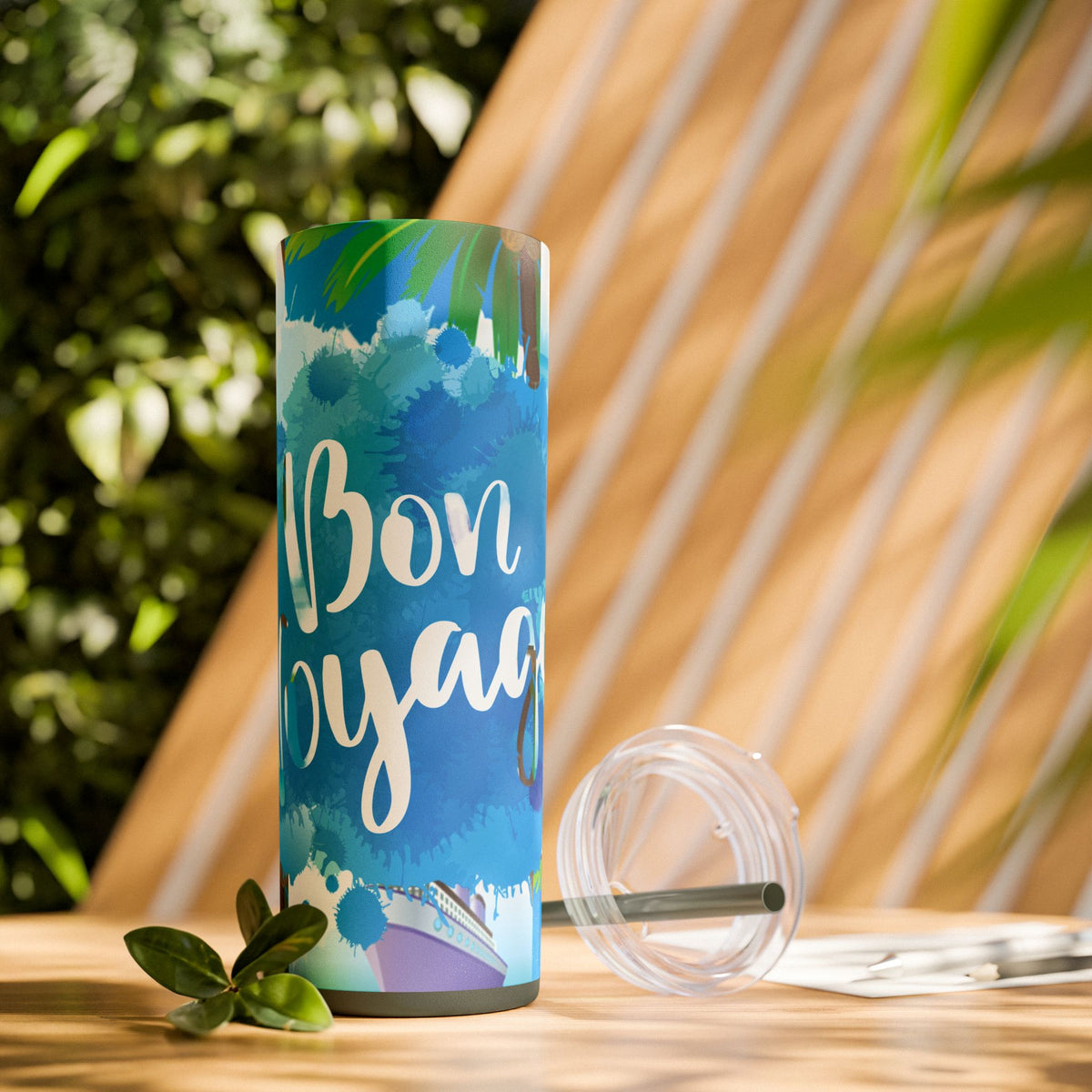 Cruise Chronicles Skinny Tumbler with Straw, 20oz