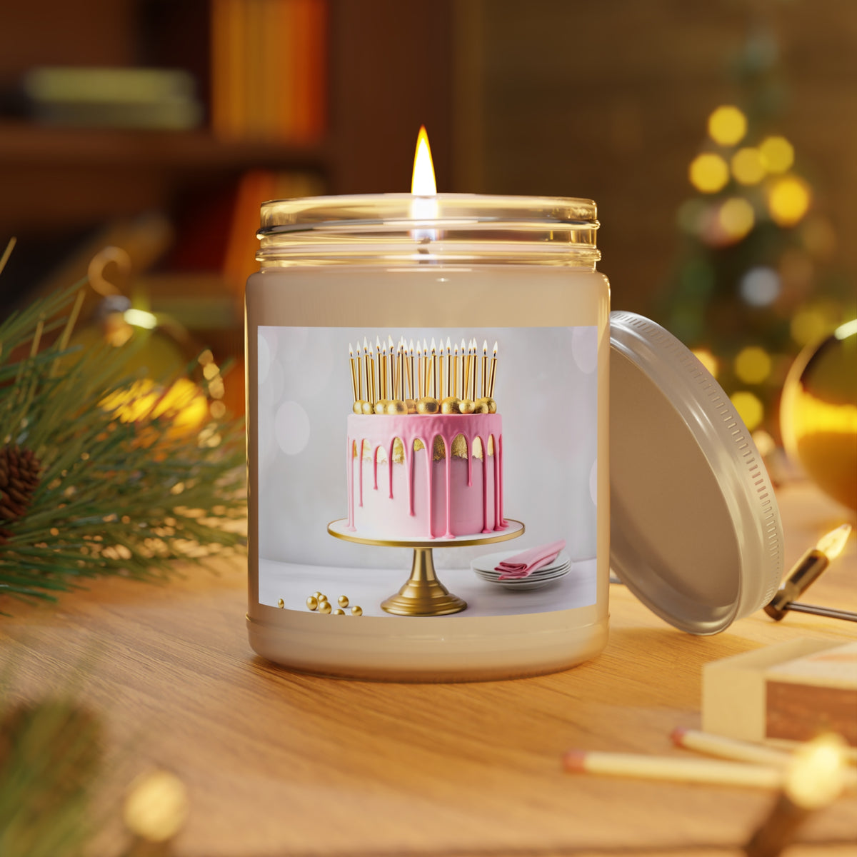Candle Pink Melt Scented Candles, 9oz