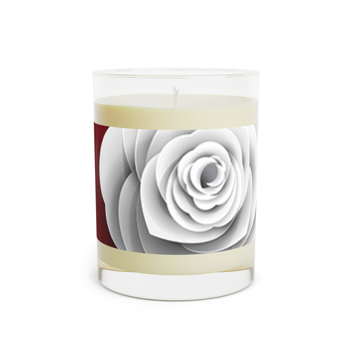 Crimson Blooms Scented Candle - Full Glass, 11oz