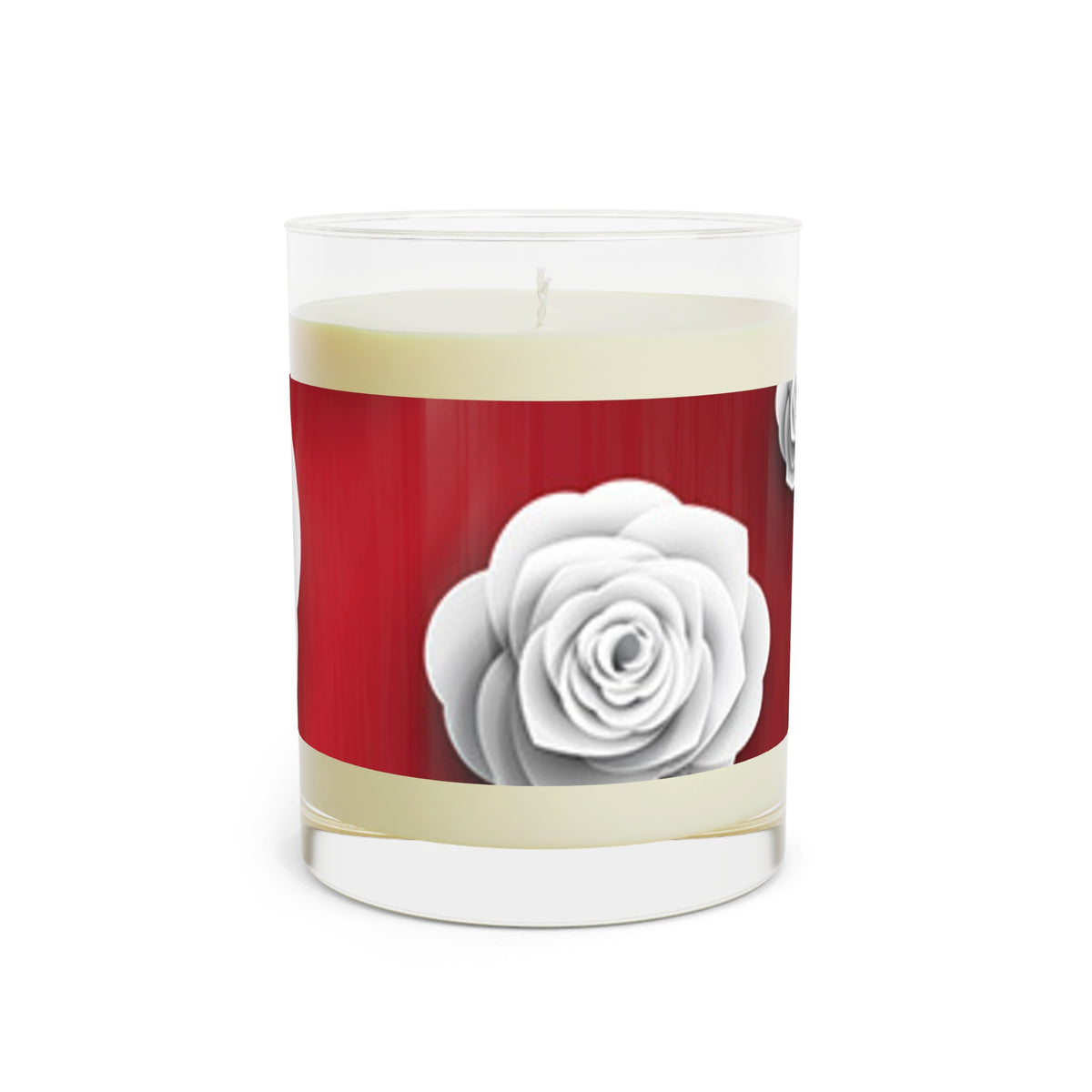 Crimson Blooms Scented Candle - Full Glass, 11oz