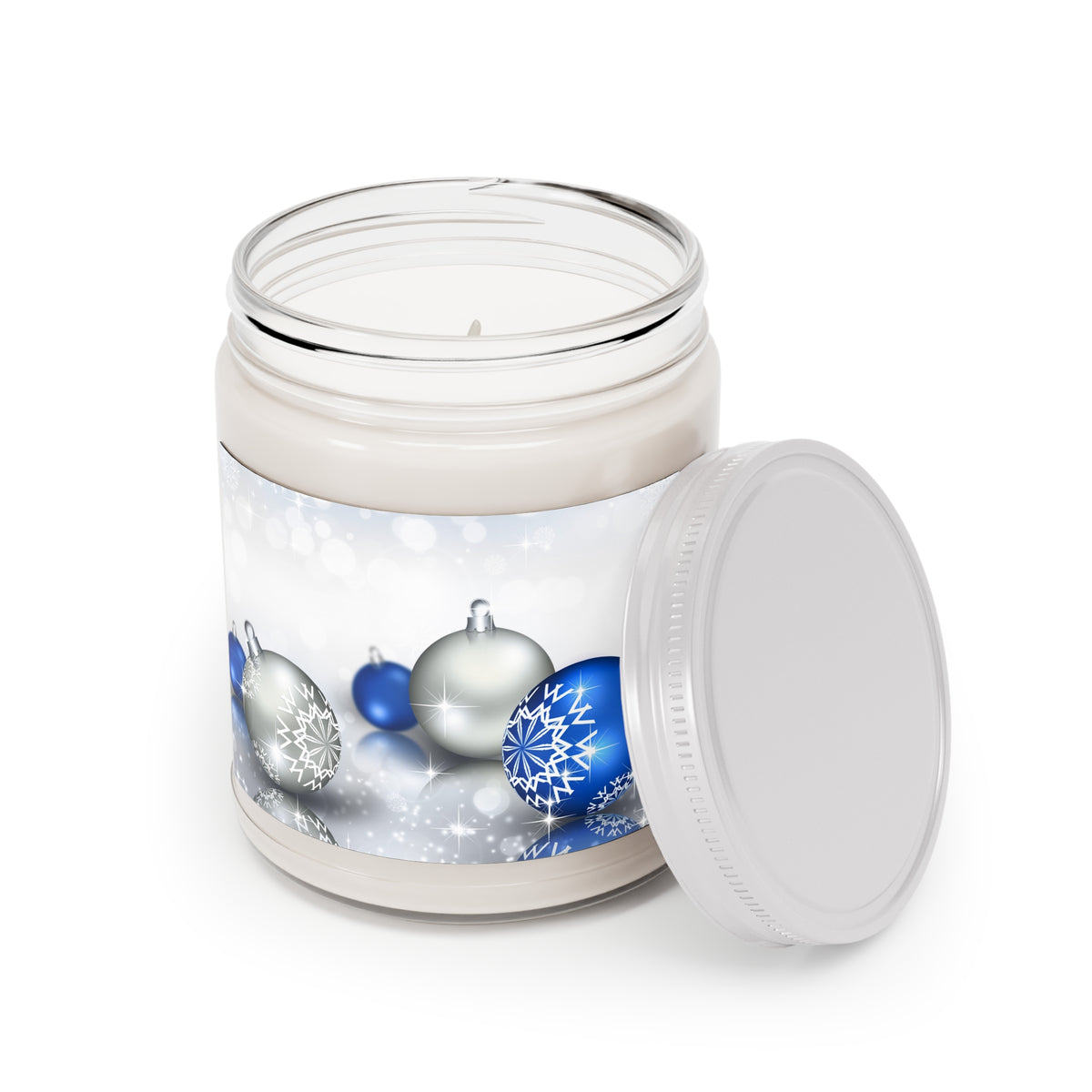 Silver & Blue Bells Scented Candles, 9oz