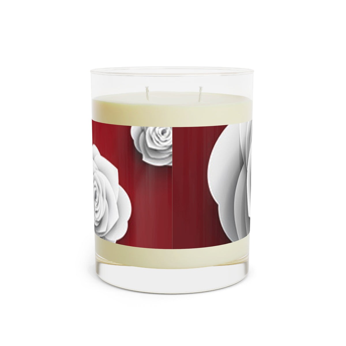 Crimson Blooms Scented Candle - Full Glass, 11oz