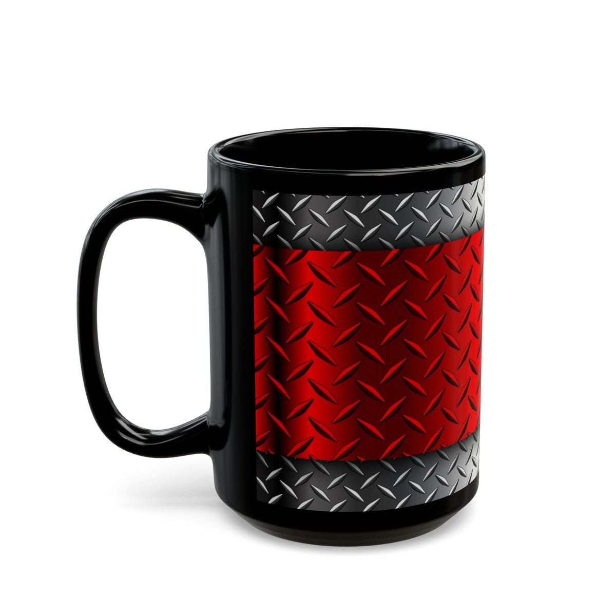 Red Steel Black Mug (11oz, 15oz)