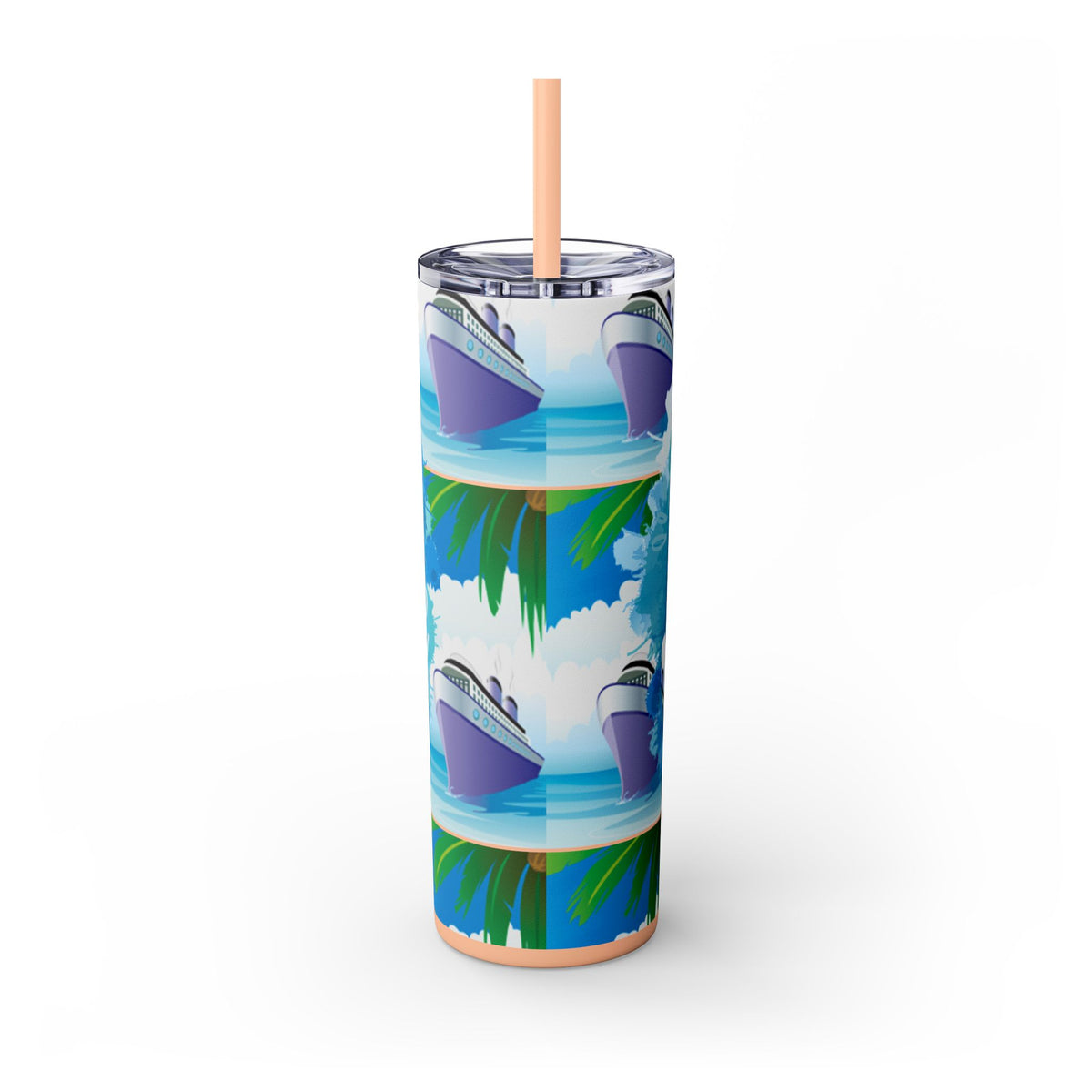 Cruise Chronicles Skinny Tumbler with Straw, 20oz