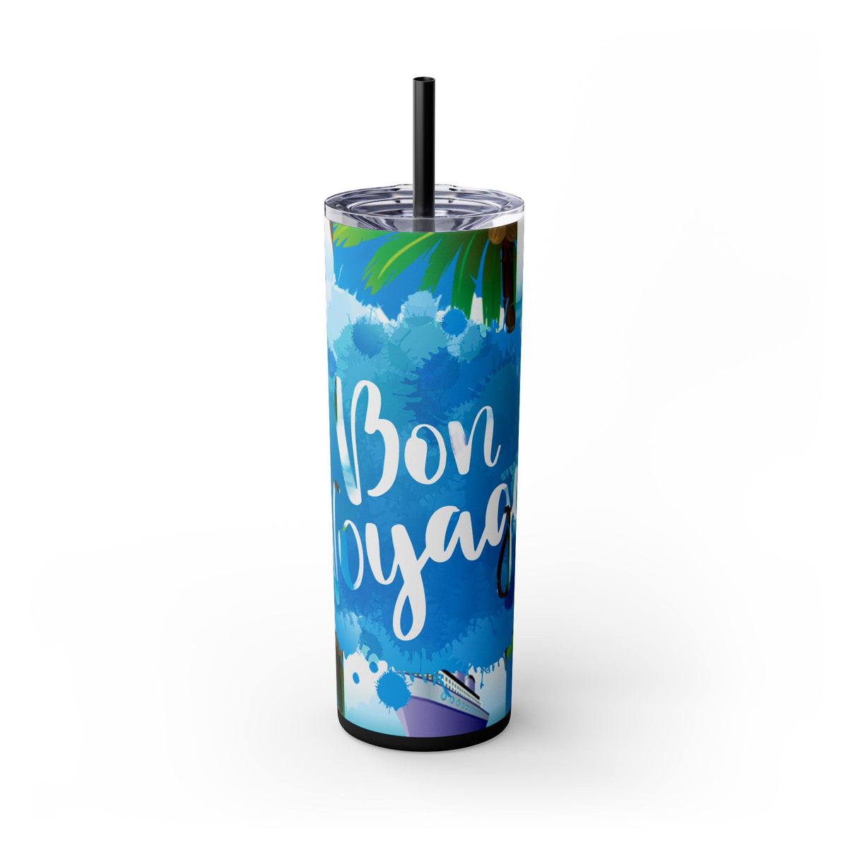 Cruise Chronicles Skinny Tumbler with Straw, 20oz