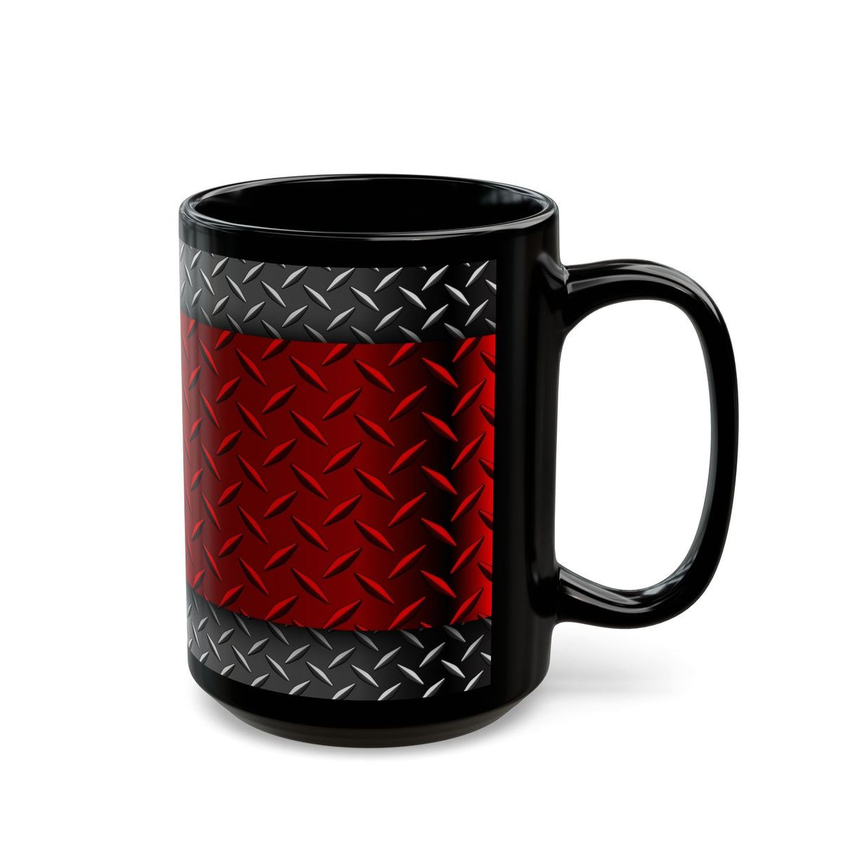 Red Steel Black Mug (11oz, 15oz)