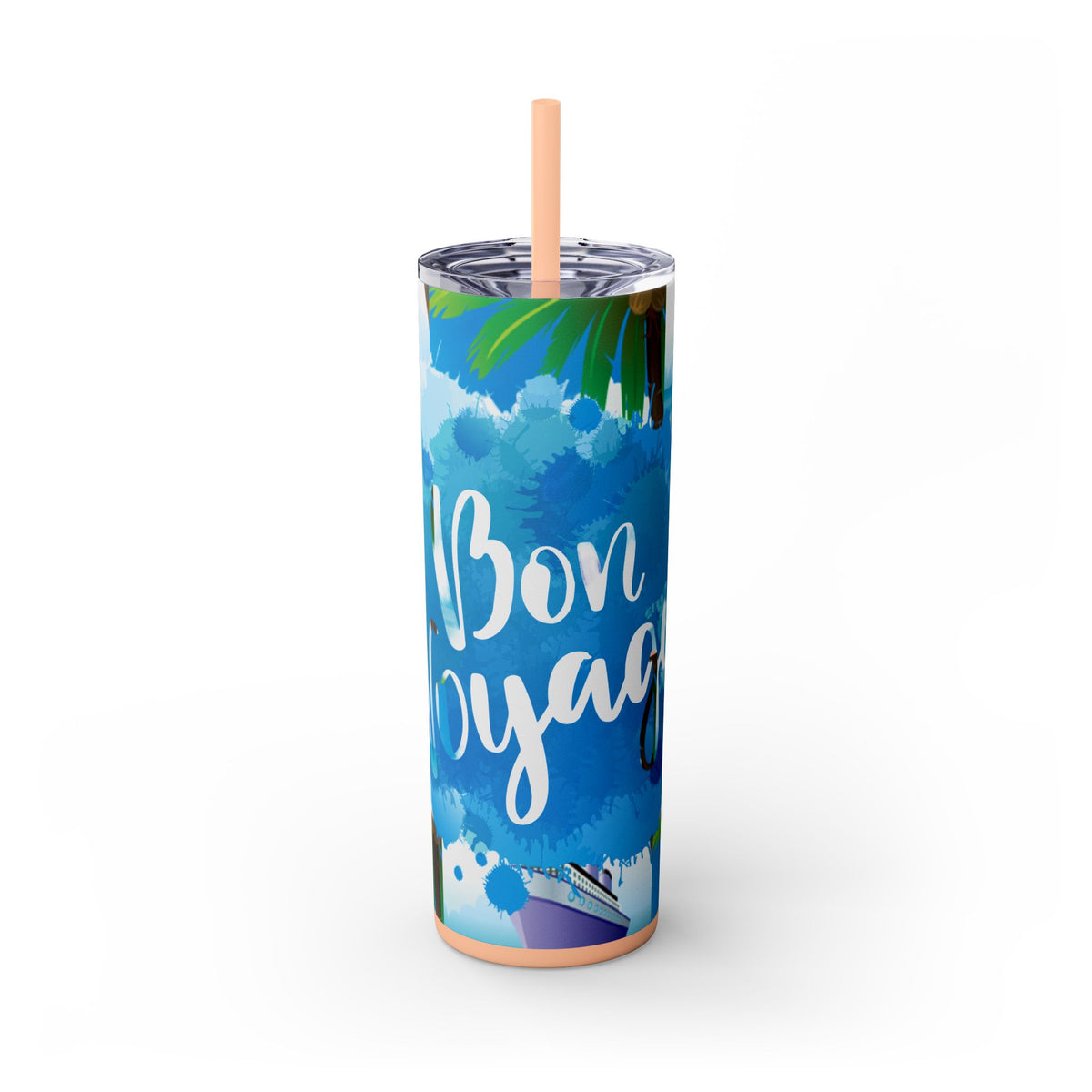 Cruise Chronicles Skinny Tumbler with Straw, 20oz