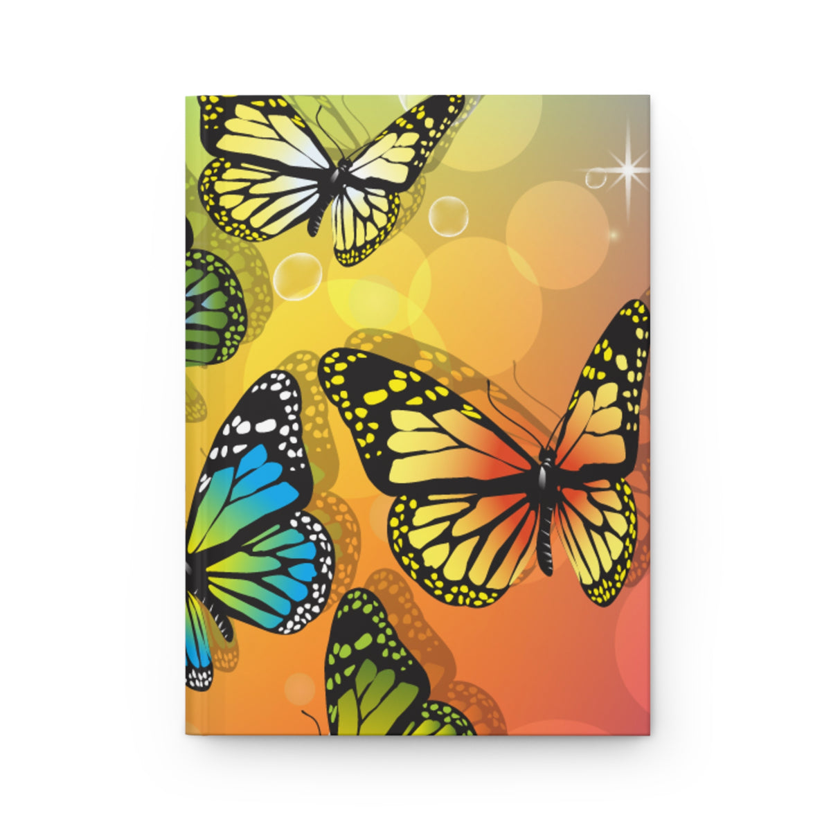 Multicolor Flutter Hardcover Journal