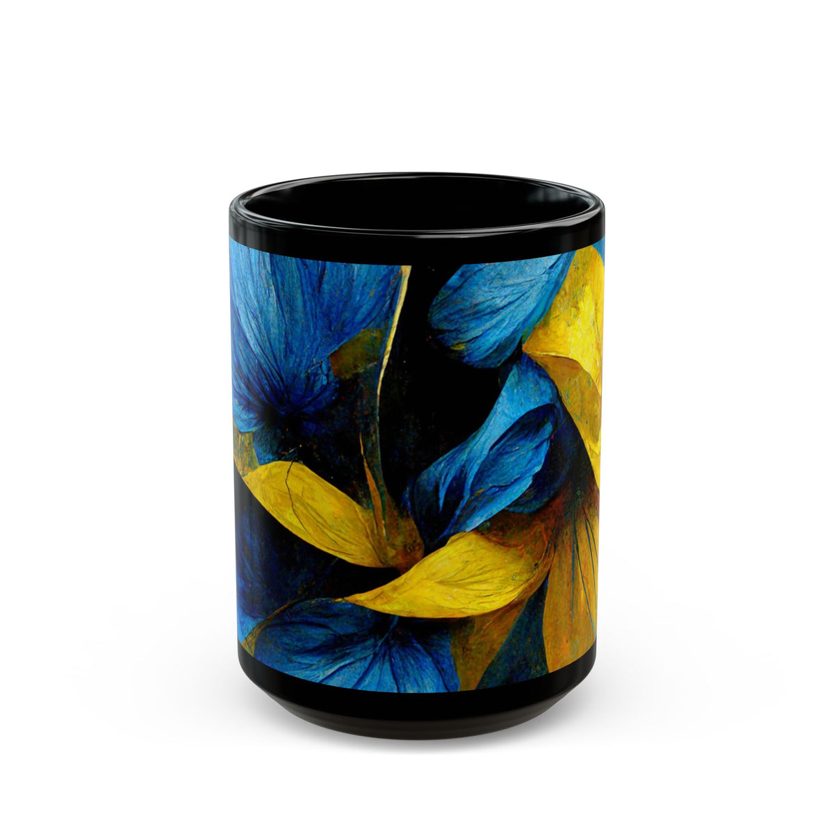 Morning Glory Black Mug (11oz, 15oz)