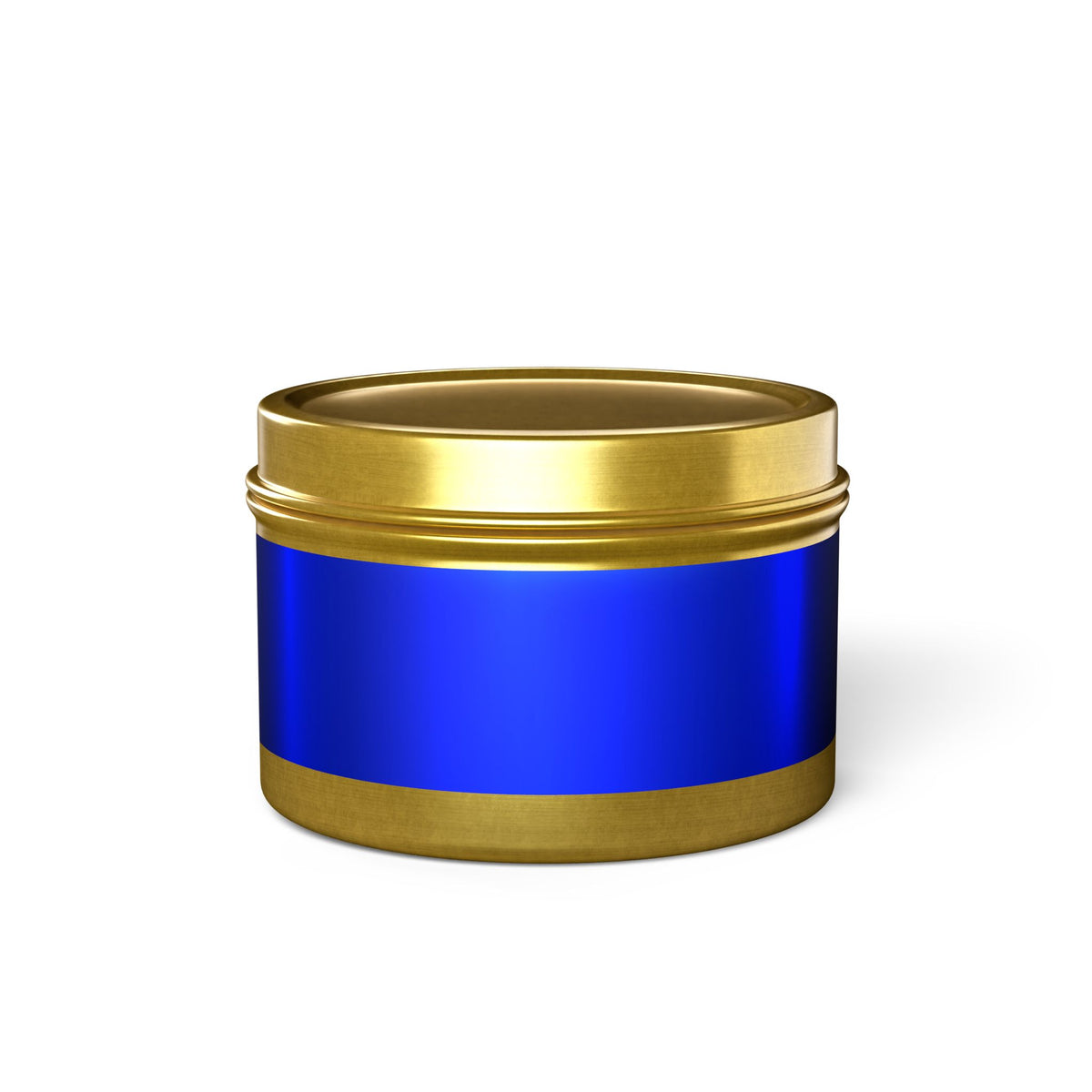Blue Steel Tin Candles
