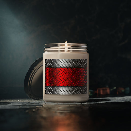 Red Steel Scented Soy Candle, 9oz