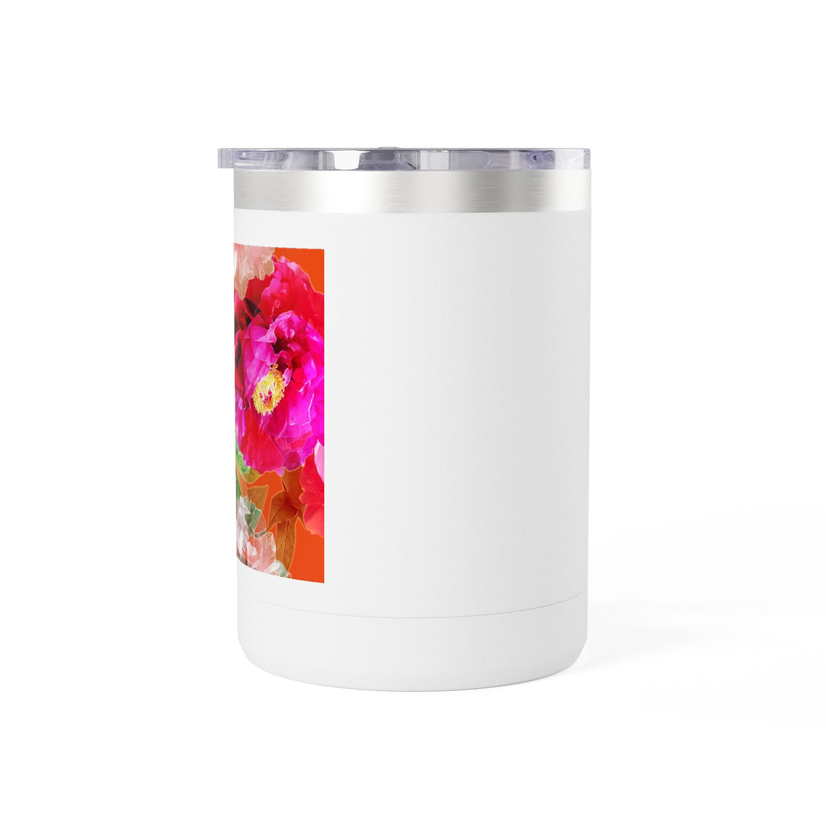 Floral Peony 15oz Insulated Coffee Tumbler