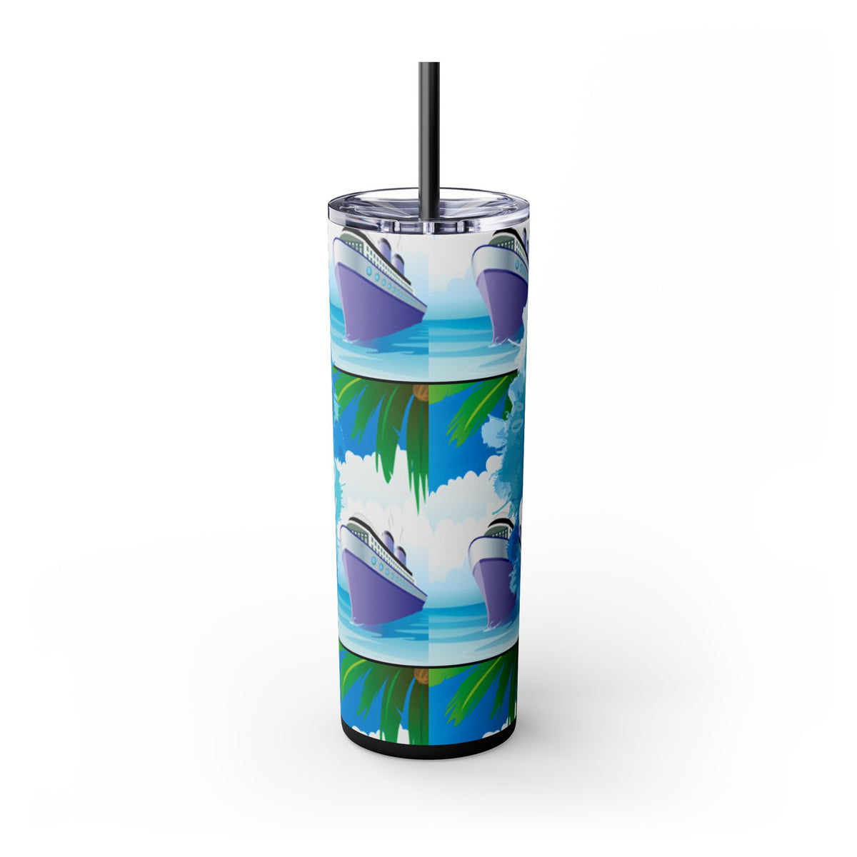 Cruise Chronicles Skinny Tumbler with Straw, 20oz