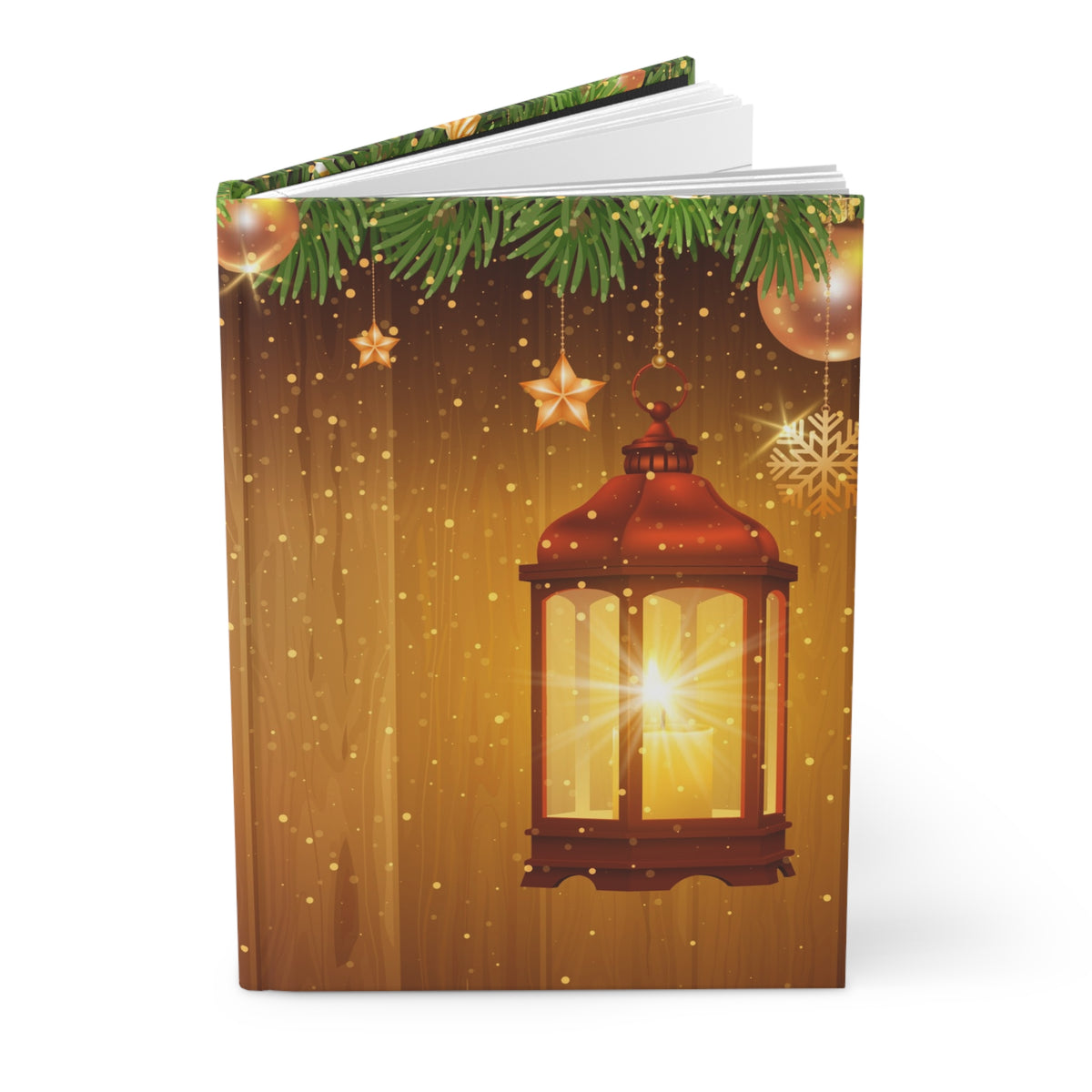 Candle Holiday Glow Hardcover Journal