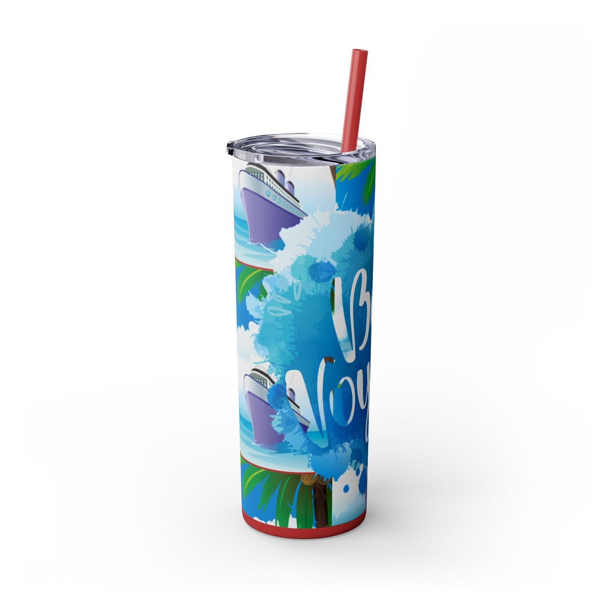 Cruise Chronicles Skinny Tumbler with Straw, 20oz