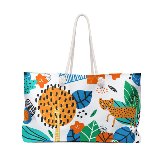 Whimsy Wanderer Tiger Weekender Bag